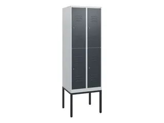 dubbeldekse locker,HxBxD 1950x600x500mm,2x2vak.,vak B 300mm - 1