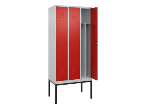 locker voor scheiding van kleding,HxBxD 2120x900x500mm,3vak