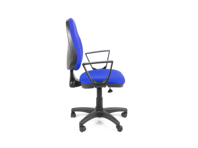 Bureaustoel EN1335 Linea Tiger 01 blauw/blauw met armleuning