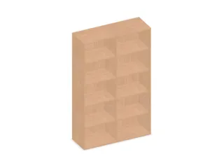 kantoorstelling,HxBxD 1920x1200x430mm,4xhouten vloer,decor romp beuken - 2