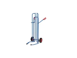 Banden steekwagen 2032A 200kg RAL5007 met aanlooprollen