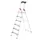 veiligheidsladder,eenzijdig,6 XXL treden,Stand H 1,28m,balk L 2,09m