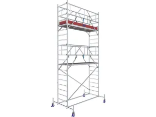 rolsteiger,werk H 6,4m,steiger H 5,5m,platform BxD 2500x750mm - 4