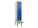 locker voor scheiding van kleding,HxBxD 2120x400x815mm,1vak