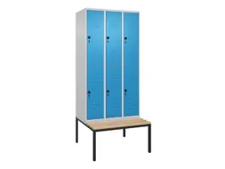 Dubbeldekse dekenkist,HxBxD 2120x900x815mm,3x2vak.,vak B 300mm