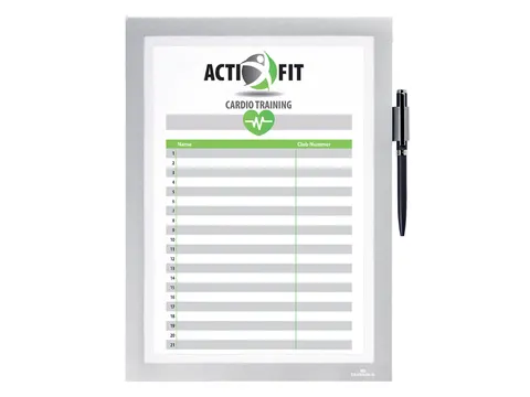 Duraframe Durable 499323 Note A4 zelfklevend zilvergrijs