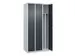 armoire vestiaire noir et blanc,HxlxP 1850x900x500mm,3compart.