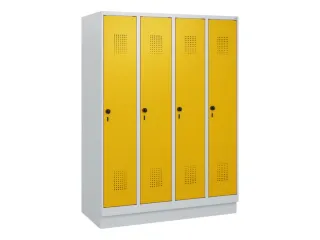 schoollocker,HxBxD 1630x1200x500mm,4vak,vak B 300mm,draaigrendel - 2