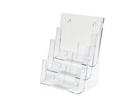 Folderhouder A4 3-vaks transparant