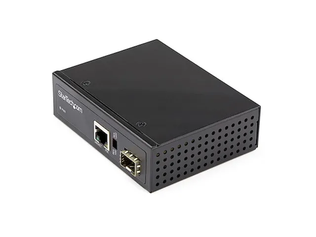 PoE+ Industrial Glasvezel naar Ethernet Media Converter 0W - SFP naar