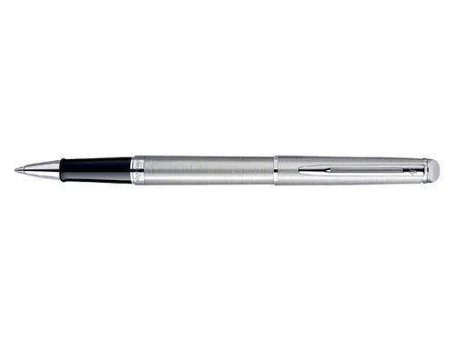 Rollerpen Waterman Hémisphère Stainless Steel CT Fijn Zwarte inkt