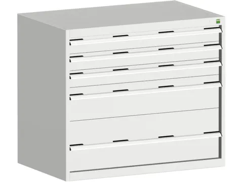 ladekast 900x1050x650mm 5laden zware lasten RAL7035 front RAL7035