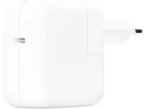 Apple 30W Power Adapter USB-C Adapter Snellader Wit