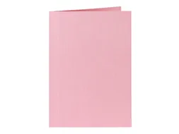 Correspondentiekaart Papicolor dubbel 105x148mm babyroze pak à 6 st