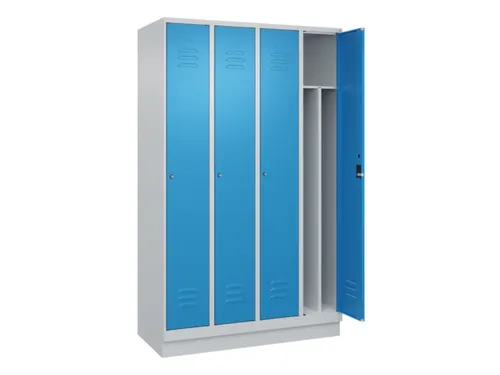 locker voor scheiding van kleding,HxBxD 1950x1200x500mm,4vak
