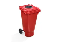 UN-bak,v. spuitbussen,kunststof,rood,120l,HxLxB 960x554x498mm