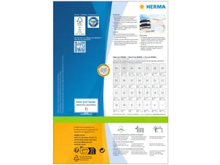 HERMA 4653 Premium Adresetiketten A4 99,1x93,1mm Wit 600 stuks - 2