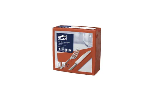 Tork 477601 Soft Dinnerservet Advanced Terracotta 39x39cm