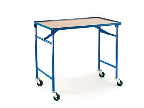 Vouwbare tafelwagen,draagverm. 150kg,1etage(s),laadvl. LxB 1000x600mm