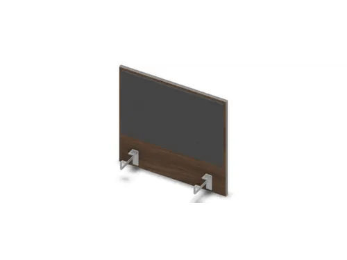 opzetpaneel v. bureau aanbouw zijkant 600mm Bruin Hickory antraciet