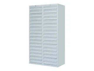ladekast HxBxD 1800x1000x500mm 34laden RAL7035 front RAL7035 - 3