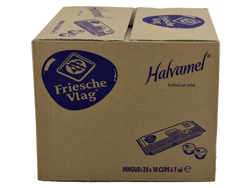 Koffiemelk Friesche vlag halvamel 7ml 10 cups