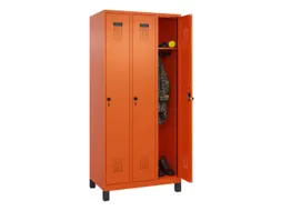 locker,HxBxD 1950x900x500mm,3vak,vak B 300mm,draaigrendel,voeten