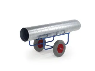 Kar Voor Rollen/tapijt 250kg 500x1000x500mm Luchtbanden Ral5010 - 1
