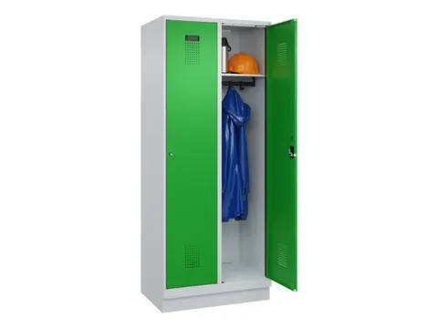 locker,HxBxD 1950x800x500mm,2vak,vak B 400mm,cil.-slot,sokkel