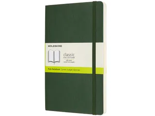 Notitieboek Moleskine large 130x210mm blanco soft cover myrtle green - 1