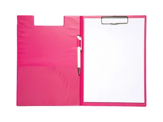 Klembordmap MAUL A4 staand met penlus PVC neon roze - 7