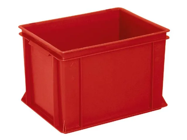 Euronorm Stapelkrat Hxlxb 270x400x300mm 26liter Rood