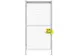 Draaideur Veiligheidshek B 800mm Smart Fix Safe Lock 2200 Mm