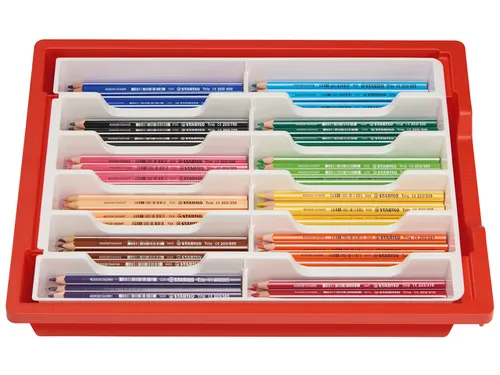 Kleurpotlood STABILO 203 Trio dik 96 stuks assorti