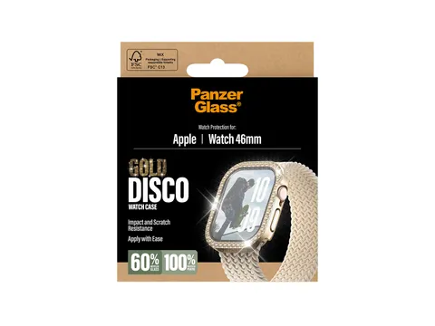 PanzerGlass Full body Case Disco Gold Series 11 | 10 | 46mm, Apple,