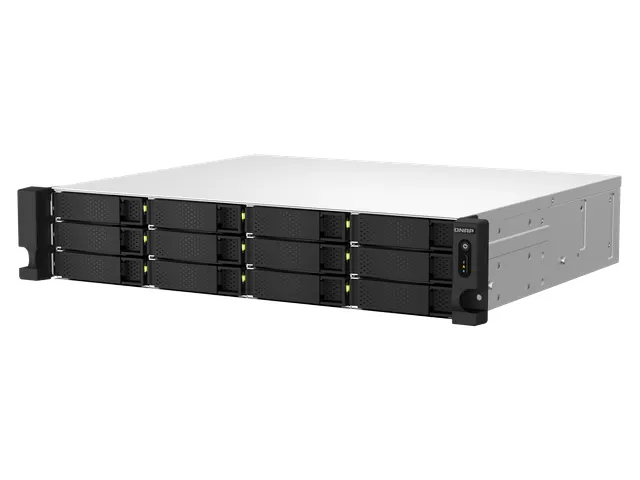 QNAP TS-1264U-RP, NAS, Rack (2U), Intel Celeron, 8 GB, DDR4, 0 TB