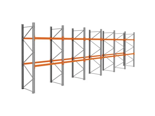 palletstelling,basis+5xaanbouw,HxBxD 3360x11650x1100mm,vakl. 3000kg