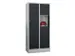 armoire multicases,HxlxP 1850x800x500mm,RAL7035,face avant RAL7016