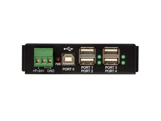 StarTech USB 2.0 Hub 4 Poorten Industrieel Metaal DIN Rail Wandmontage