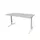 Bureau Linesto Plus Hoogte instelbaar 160x80cm blad Grijs, T-poot Wit