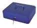 Geldkist Pavo met muntsorteerbak 300x240x90mm blauw