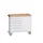 montagetafel 980x1050x600mm multiplexblad 6 laden kast front RAL7035