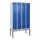 Z-garderobekast,HxBxD 2120x1200x500mm,vak B 150/300mm,cil.-slot