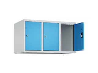 opzetkast,v. locker,3vak.,vak B 300mm,HxBxD 500x900x500mm,cilinderslot - 1