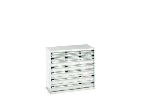 ladekast HxBxD 1200x1300x750mm 8laden romp RAL7035 front RAL7035