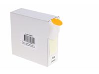 Etiketten Op Rol 25mm Fluor Oranje Met Dispenser 500 Stuks