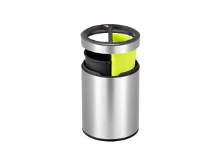 Round Open Top Bin 5+5 liter EKO RVS - 2