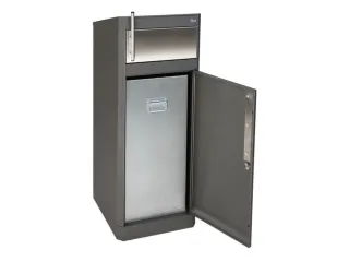 afvalbak,80l,HxBxD 1060x420x420mm,brandbeveiligingsklasse A1 - 2
