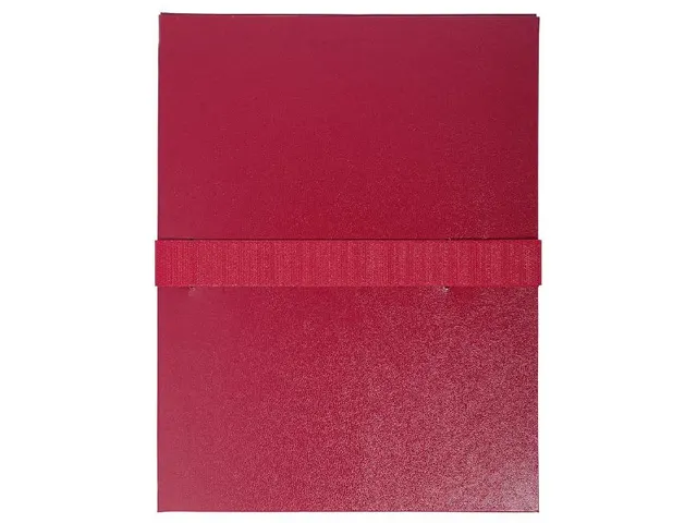 Map met uitrekbare rug balacron Klittenband sluiting 24x32 Bordeaux