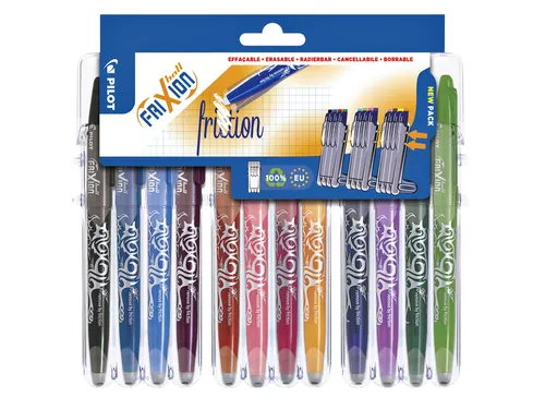Rollerpen Pilot Frixion Ball 0.7 Set2Go BL-FR7 12 stuks medium punt